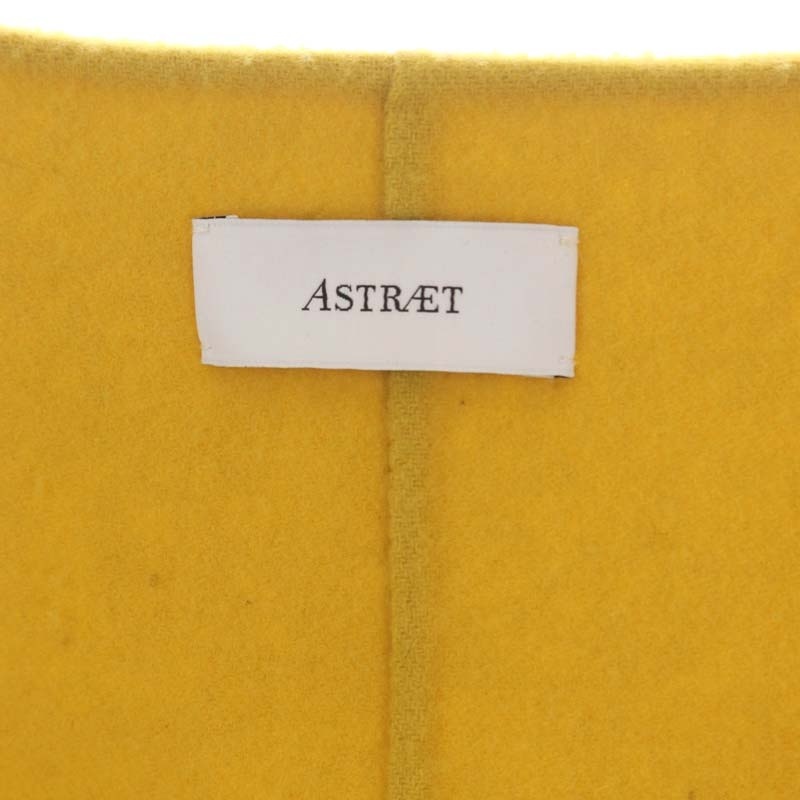 アストラット ASTRAET リバー ノーカラージャケット ウール アウター 1 黄色 イエロー /HS ■OS レディース_画像3