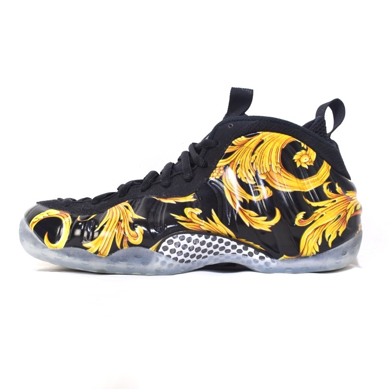 未使用品 ナイキ NIKE ×Supreme 14SS Air Foamposite One Black シュプリーム エアフォームポジットワン US10 28cm ブラック 652792-001_画像1