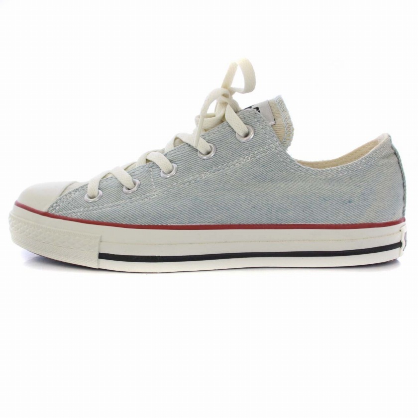 コンバース CONVERSE オールスター スリップ ALL STAR LP BL-DM SLIP OX スニーカー シューズ ブリーチデニム US4 23cm 水色 レディース_画像2