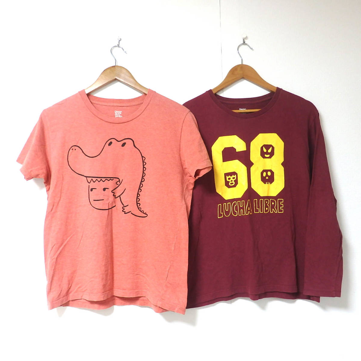 【送料無料】グラニフTシャツ２枚セット/Sサイズ　長袖　半袖　Design Tshirts Store graniph_画像1