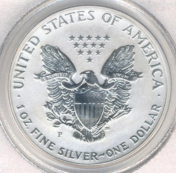 【寺島コイン】　アメリカ　1ドル銀貨（ウォーキングリバティ/イーグル）　リバースプルーフ　2006-P　PR69　[ PCGS ]_画像4