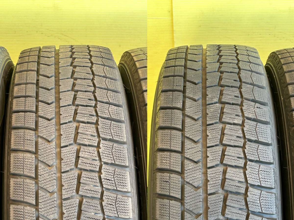 バリ山225/65R17 2019年スダットレス DUNLOP WINTER MAXX タイヤアルミセット　5穴 PCD100 ET+48 17×7J ハブ73mm_画像6