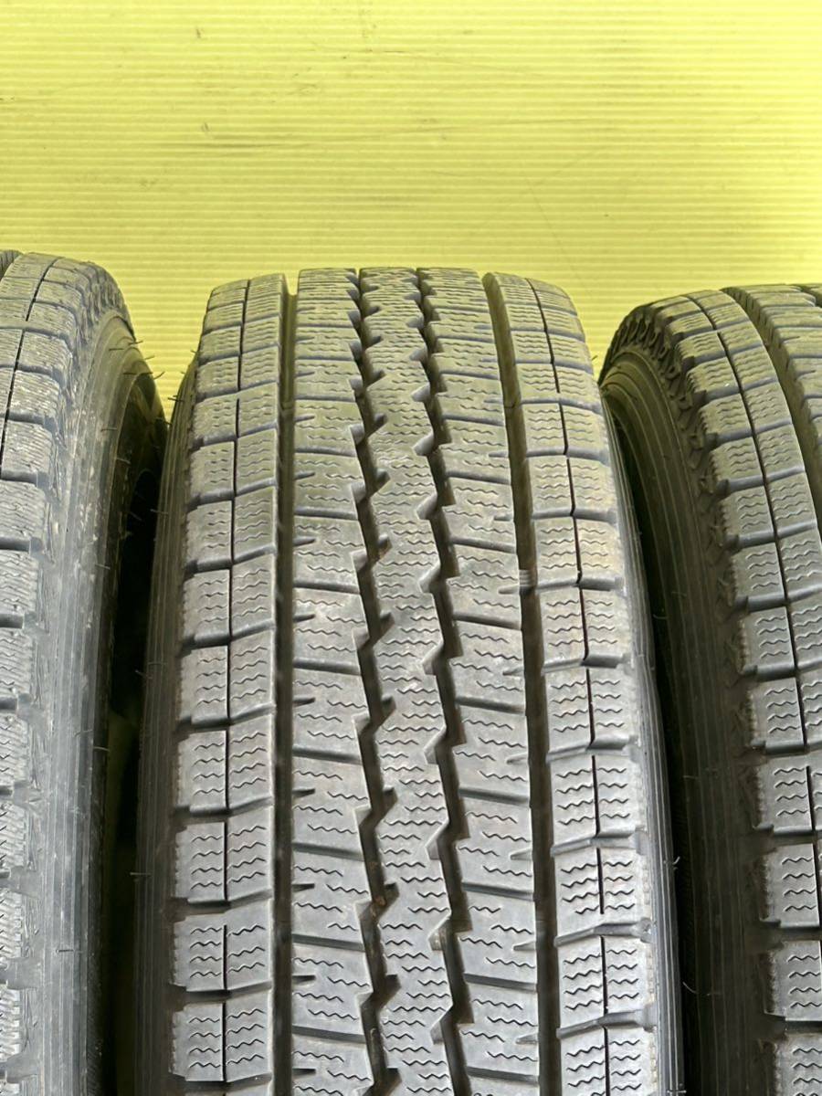 165R13 6PR LT 2020年スダットレス DUNLOP WINTER MAXX タイヤホイールセット　日産ADバン Y12 純正 4穴 PCD100 ET+40 13×5J ハブ60mm_画像8