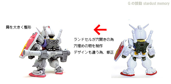 FW GUNDAM CONVERGE RX-78-2 ガンダム コンバージ 塗装 改造