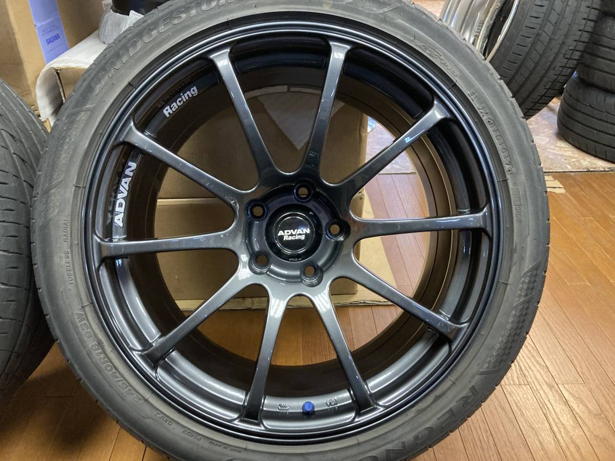 ◆美品◆YOKOHAMA ヨコハマ アドバンRS 18インチ◆9J+29 5H114.3◆ブリヂストン レグノ GRXI 245/40R18 2017年製造 ランエボ 等◆_画像5