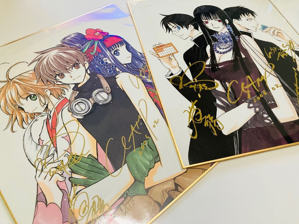 CLAMP 色紙 ツバサ xxxHOLIC 映画 DVD アニメイト 予約 特典 CLAMP 色紙 ツバサ xxxHOLIC 映画 DVD アニメイト 予約 特典