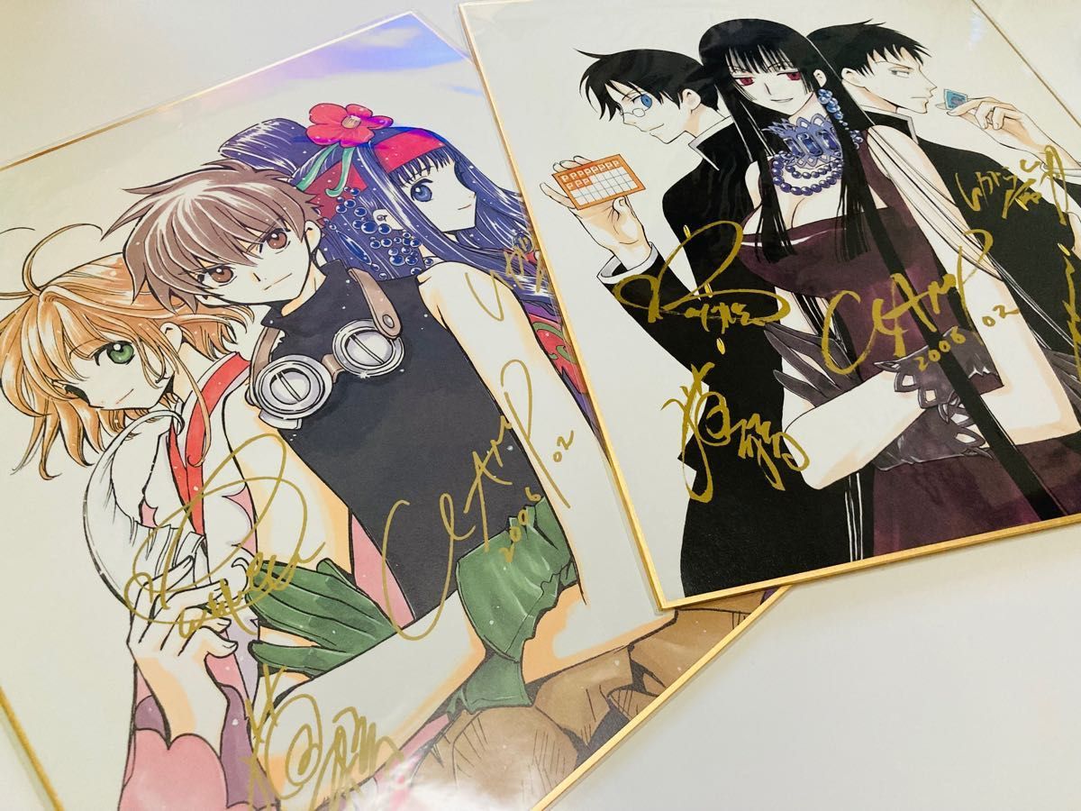 CLAMP 色紙 ツバサ xxxHOLIC  映画 DVD アニメイト　予約　特典