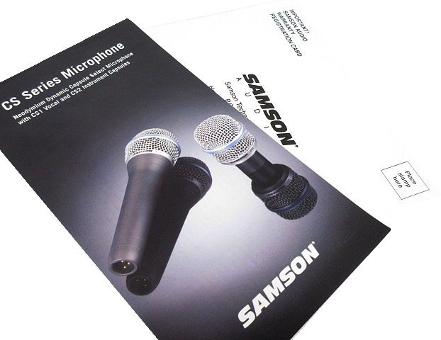 XW121★未使用 サムソン CSシリーズ マイクロホン SACSMIC / SAMSON CS Series Microphone CS1 CS2 / マイクロフォン_画像7