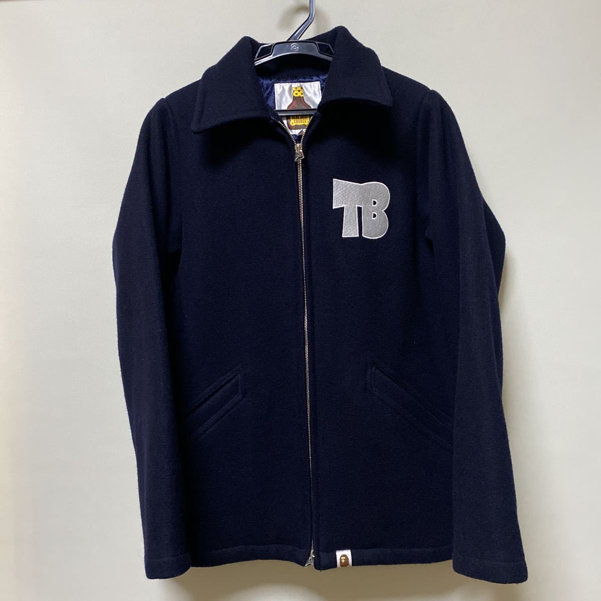 A BATHING APE アベイジングエイプ　TERIYAKI BOYS テリヤキボーイズ　ジャケット　古着　サイズXS ネイビー_画像1