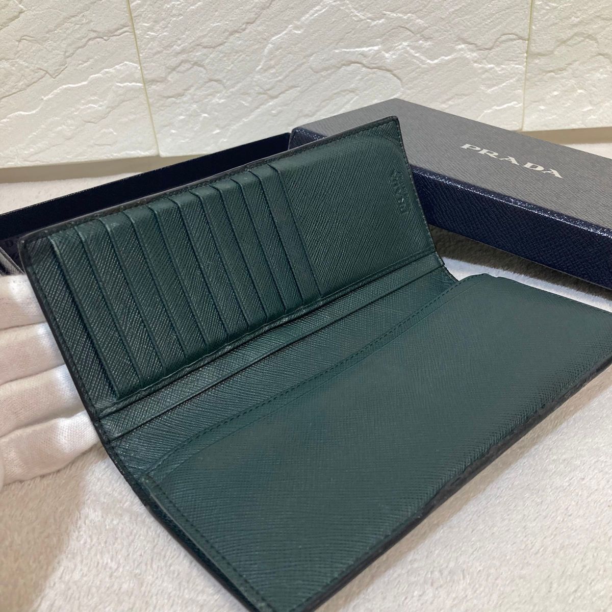 美品 PRADA サフィアーノ コインケース 長財布 カードケース|Yahoo