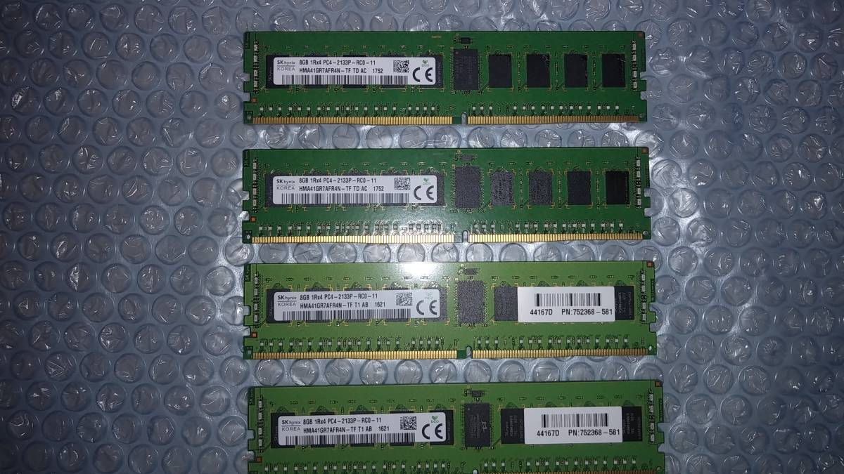 【動作品】 SK hynix PC4-2133P 32GB 8GB × 4_画像1