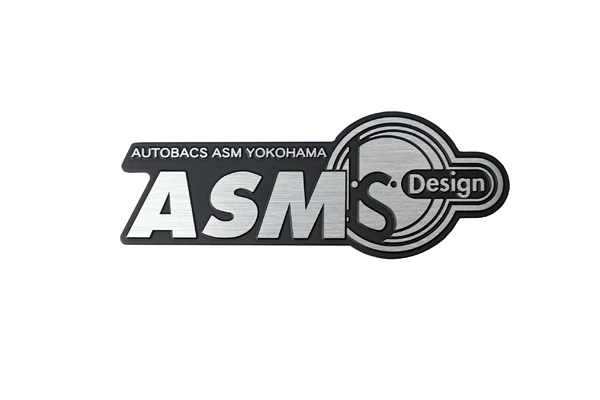 ASM Logo Emblem エンブレム 品番：ASM-G-0038 素材：アルミの画像1