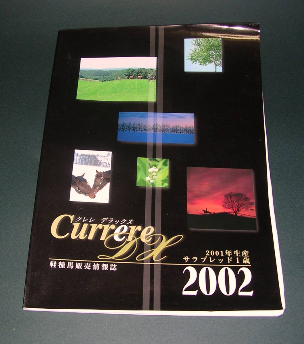 【中古雑誌】Currere DX(クレレ デラックス)軽種馬販売情報誌　2001年生産サラブレッド１歳_画像1
