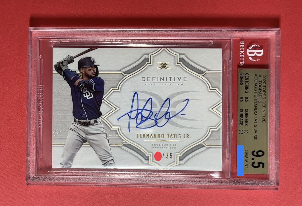 35枚限定 鑑定済み フェルナンド・タティス jr 直筆サインカード Fernando Tatis Jr. Autograph Card 2020 Topps Definitive Collection