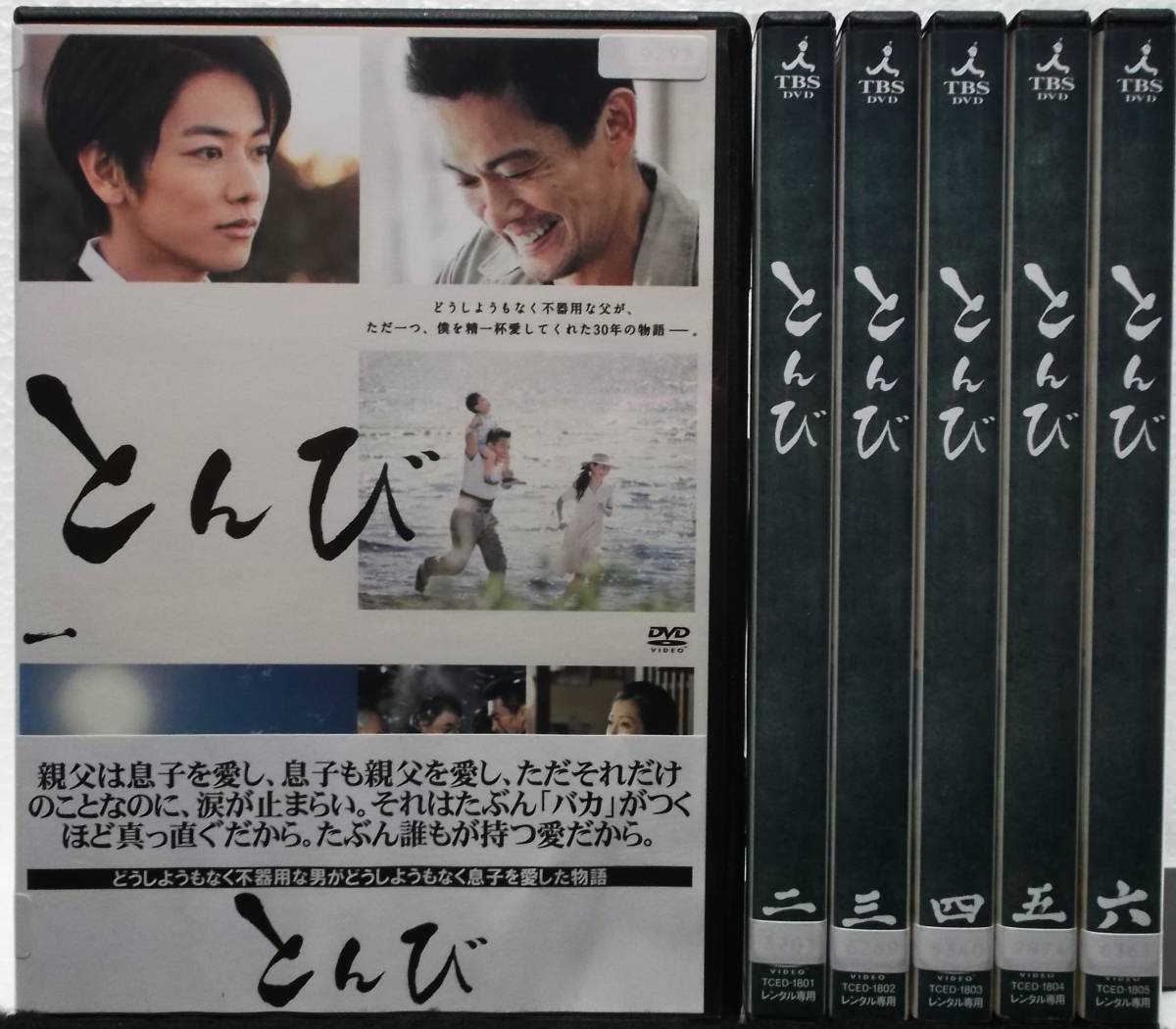 DVD とんび 全6巻セット(内野聖陽,佐藤健,常盤貴子,吹石一恵,加藤貴子,野村宏伸,麻生祐未)レンタル落ち_画像1