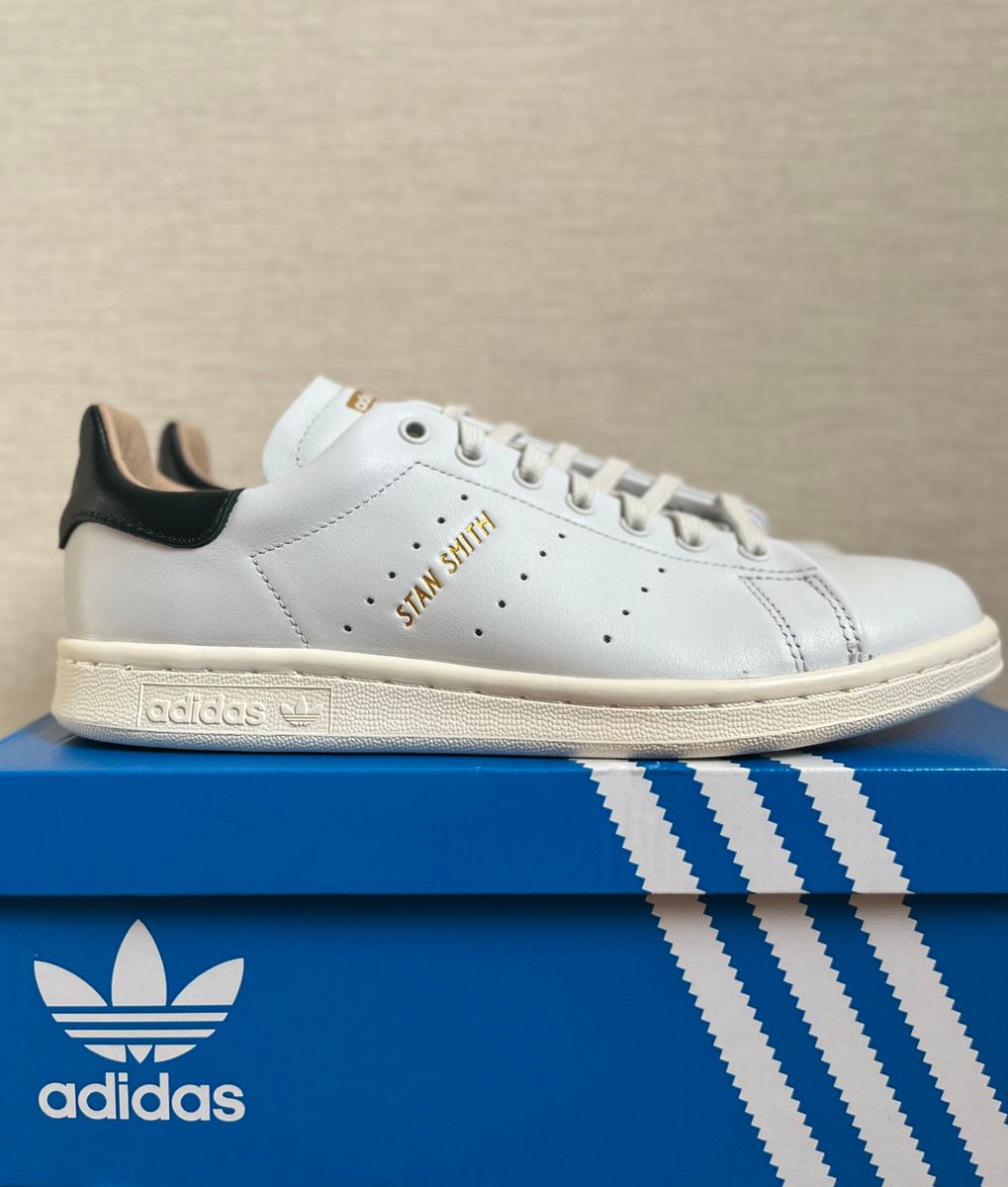 【新品】スタンスミス LUX STAN SMITH アディダス HP2201 ホワイト グリーン 24.0cm 天然皮革