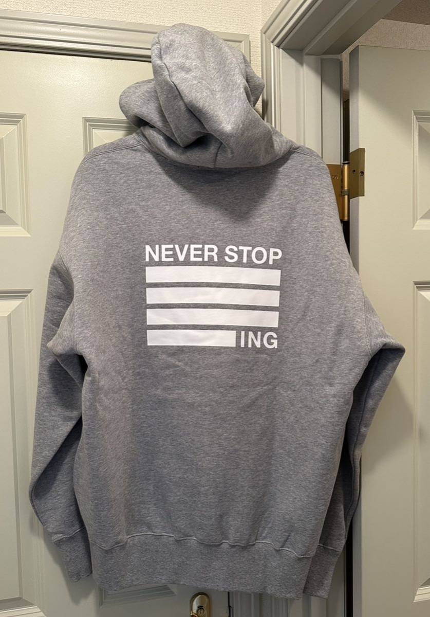 XXL THE NORTH FACE NEVER STOP ING Hoodie Z ノースフェイス ネバーストップアイエヌジーフーディー パーカー ミックスグレー NT62333