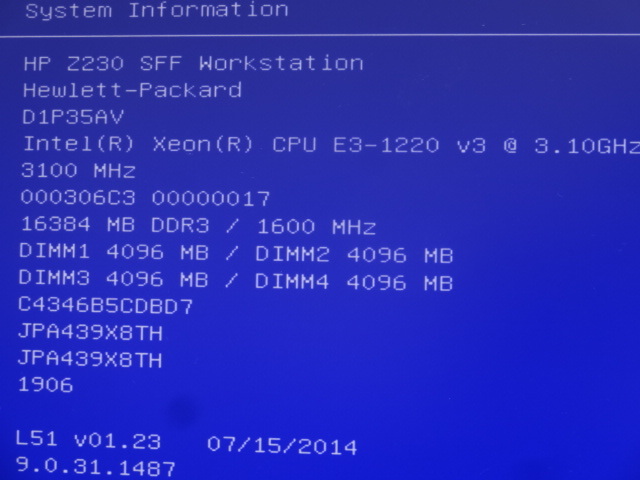 ★Intel / CPU XEON E3-1220 V3 3.10GHz 起動確認済★（サーバー・ワークステーション用）②_画像4