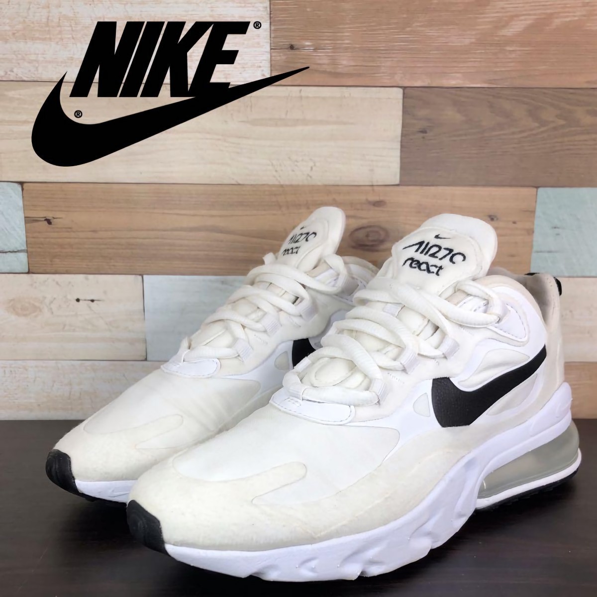 お買得】 NIKE AIR 24.5cm CI3899-101 L03635 黒 ブラック 白 ホワイト