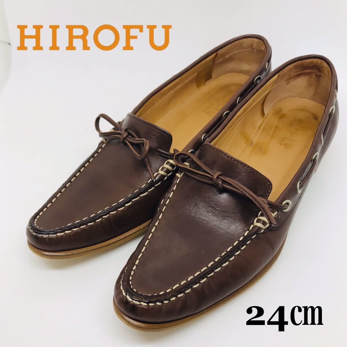 HIROFU イタリア モカシンシューズ Vibram 軽量 24㎝