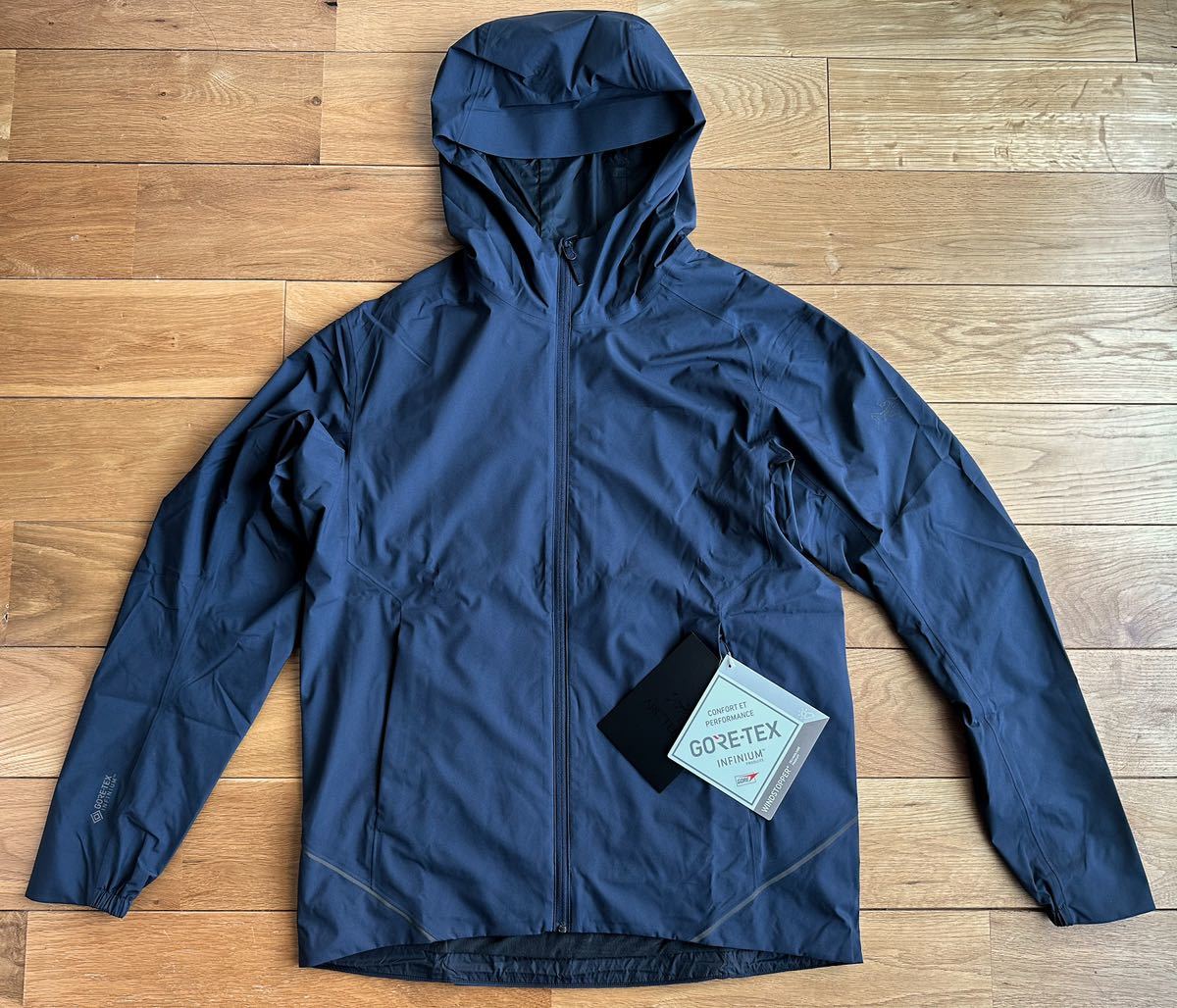 【国内正規 新品】ARC'TERYX Solano Hoody Men's Black Sapphire Small アークテリクス ソラノフーディ ゴアテックス インフィニアム S