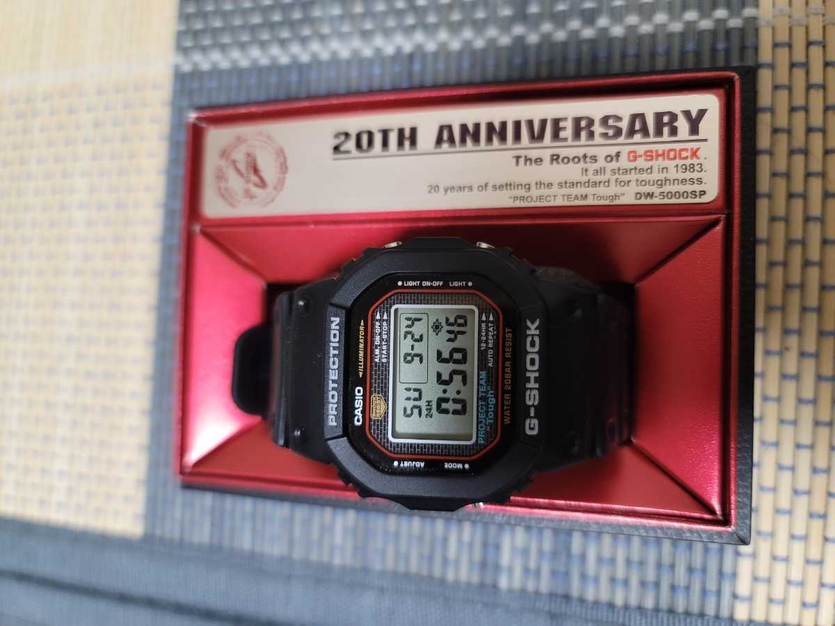 CASIO G-SHOCK DW-5000SP-1JR 20周年記念のスピードモデル_画像2