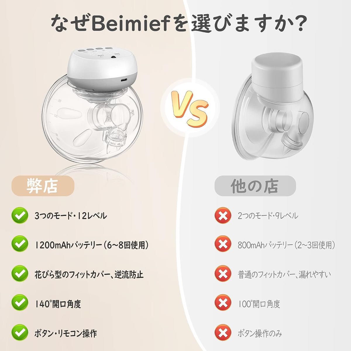 電動搾乳機 Beimief 搾乳器 ハンズフリー さく乳器 3つモード 12 電動搾乳機 Beimief 搾乳器 ハンズフリー さく乳器 3つモード 12