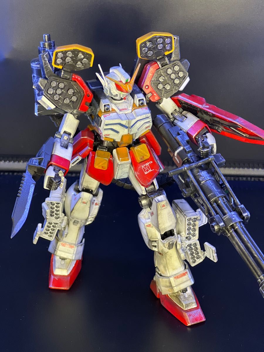 MGガンダムヘビーアームズ 完成品 塗装済ウェザリング加工