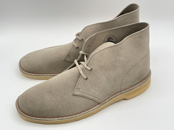 新品 cl388 訳あり品 クラークス デザートブーツ 26.5cm UK8.5 男性用 サンドスエード CLARKS DESERT BOOT 26138235_画像1