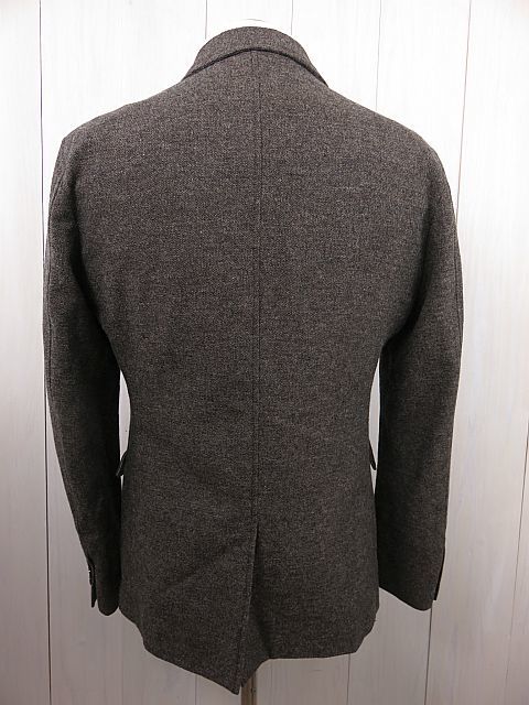 1年保証』 ユナイテッドアローズ 秋冬 ツイードジャケット 茶 XL