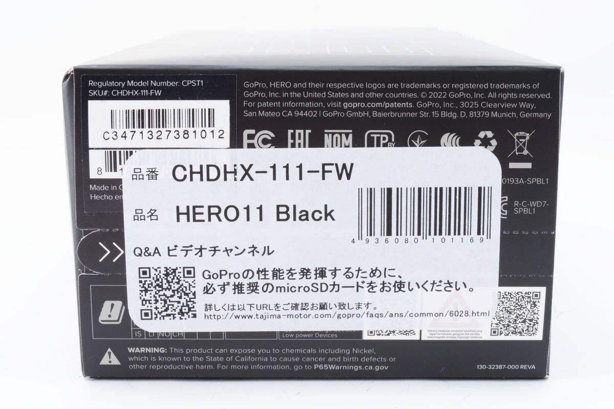 超歓迎された BLACK HERO11 GoPro ☆新品未使用品☆ CHDHX-111-FW