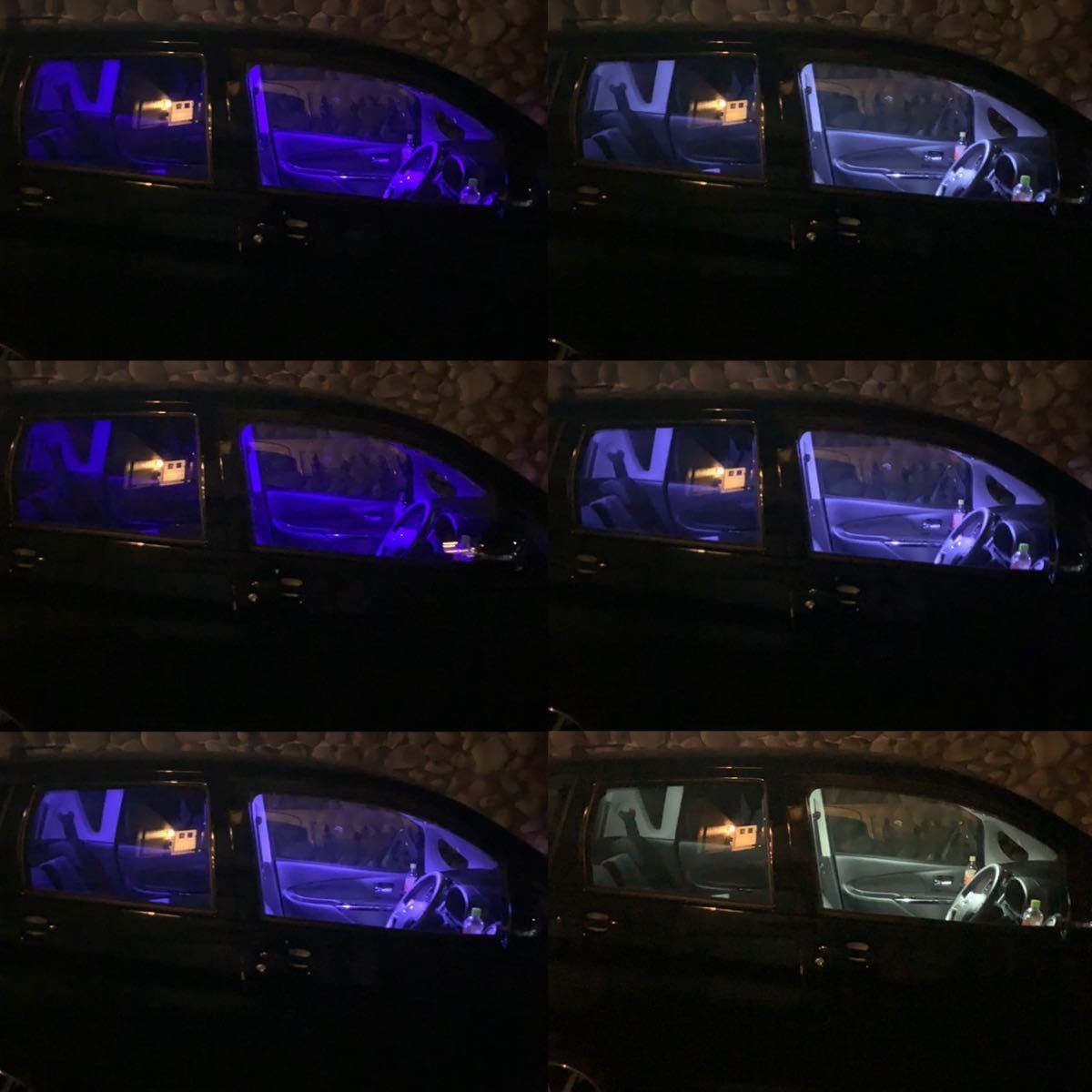 LED t10×31 blue 〜 white colour change ルームランプ　ブルー→ホワイト　自動変色バルブ_画像9