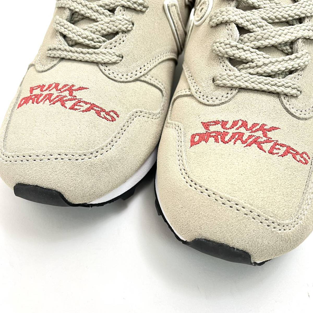 SANGACIO × PUNK DRUNKERS サンガッチョ × パンクドランカーズ スニーカー PDS 足限定品 ハンドメイド 希少 レア　 ベージュ　.5cm