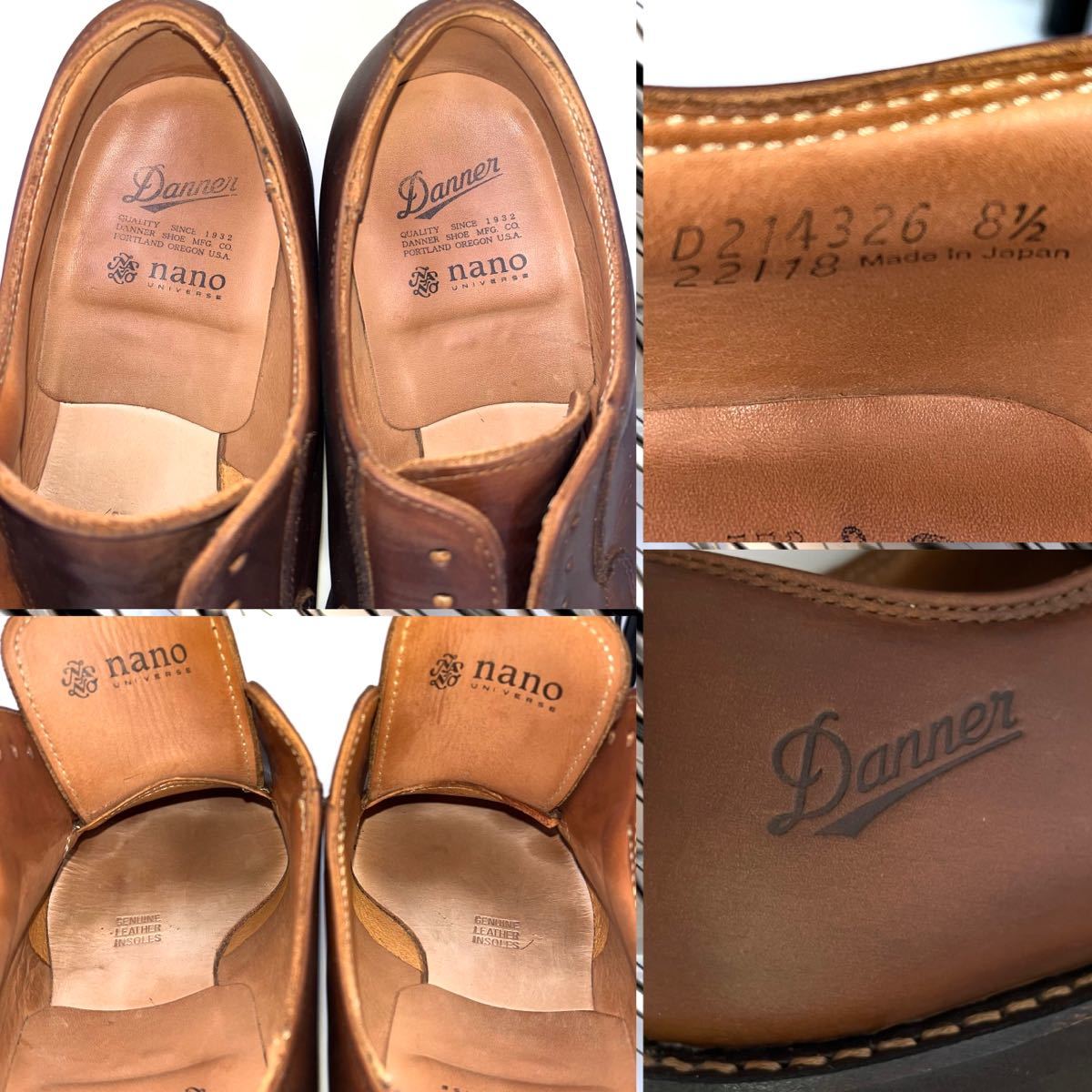 Danner × nano universe ダナー × ナノ ユニバース 別注 オイル Danner × nano universe ダナー × ナノ ユニバース 別注 オイル