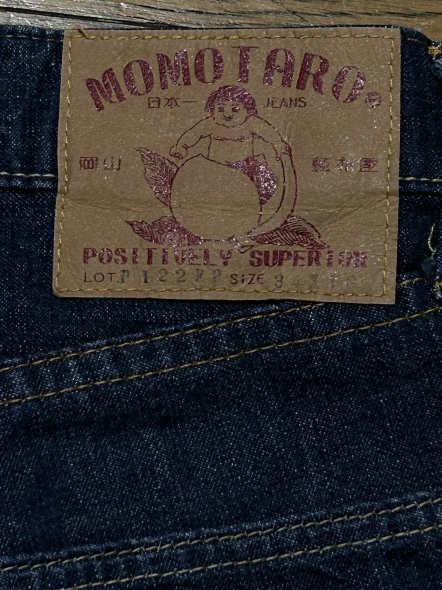 ※桃太郎ジーンズ MOMOTAROJEANS 出陣 P122RP ヒップダブルニー ハーフ ショート デニムパンツ 濃紺 日本製 34 　 BJBC.I_画像5