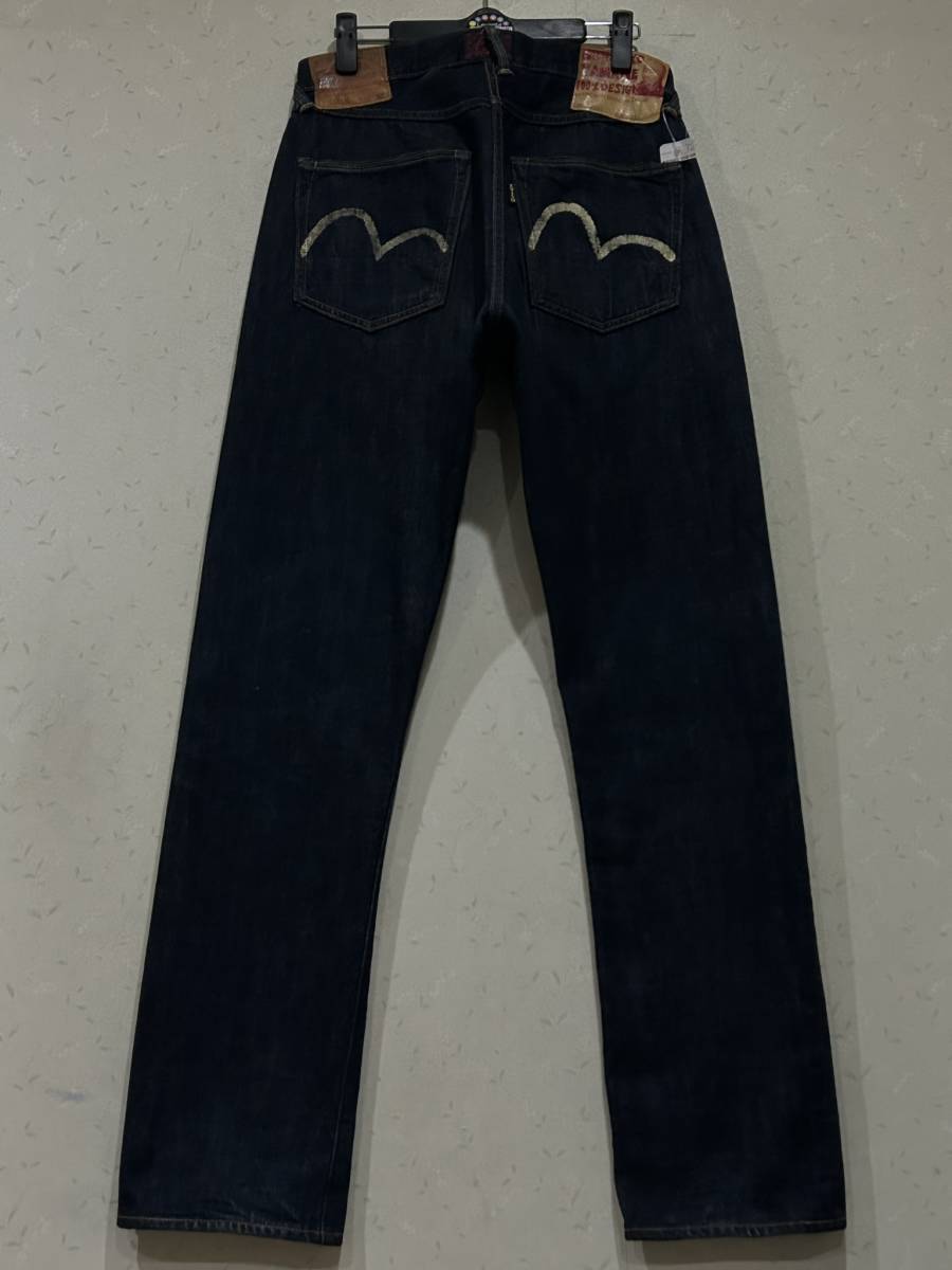 ※YAMANE EVISU 山根 エヴィスヤマネ WAREHOUSE ウエアハウス LOT 0100 カモメペイントセルビッチ デニムパンツ 濃紺 31 　　　　 BJBC.I_画像1