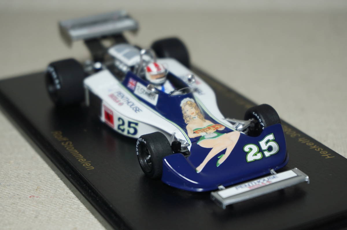 1/43 タバコデカール シュトメレン spark Hesketh 308D #25 Stommelen 1976 Dutch GP 12th ヘスケス Penthouse Rizla リズラ ペントハウス_画像8