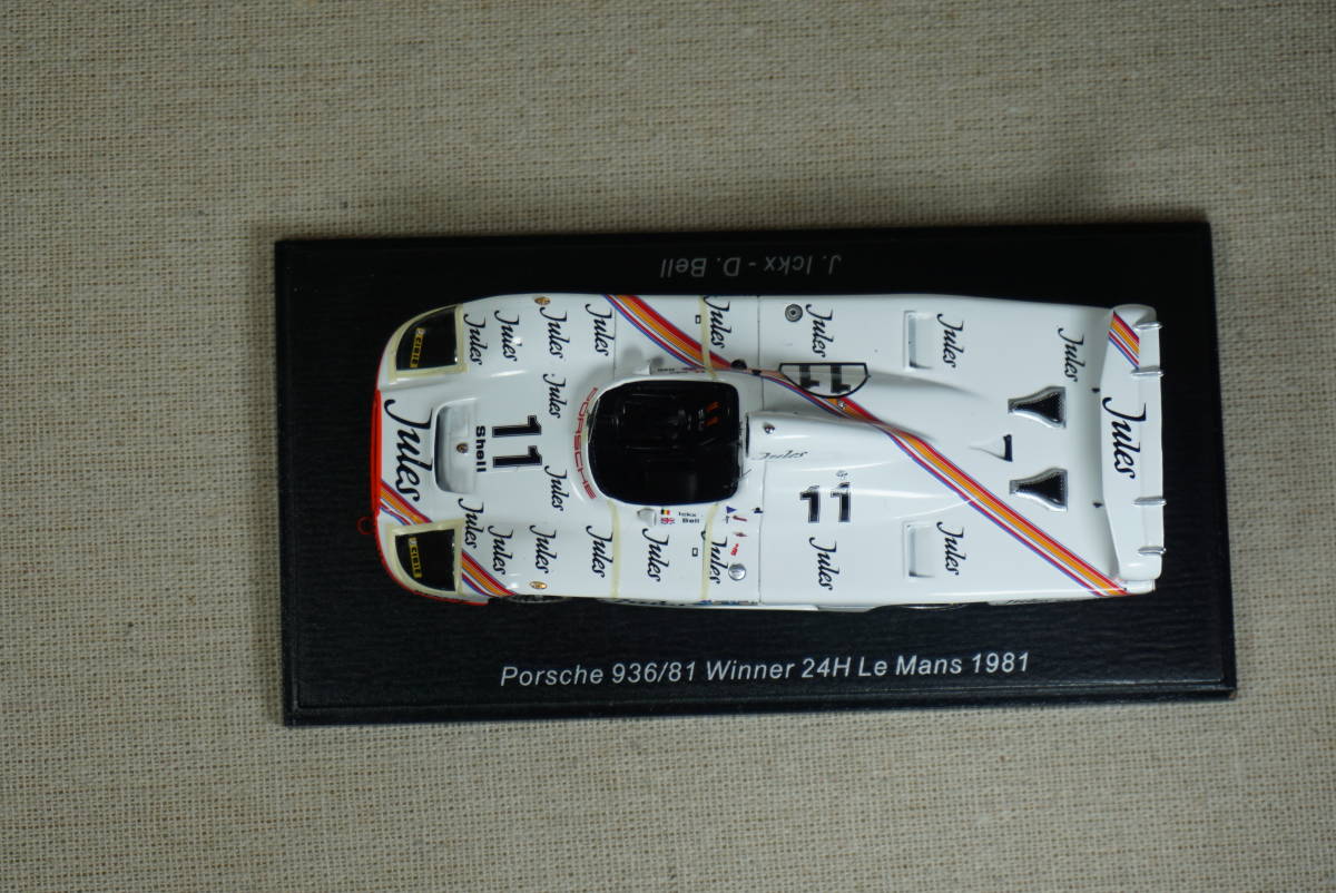 1/43 ルマン 優勝 spark Porsche 936/81 #11 1981 Le Mans 24h winner ポルシェ 936 / 81 イクス ベル 936-81 ickx bell Gr.6_画像4