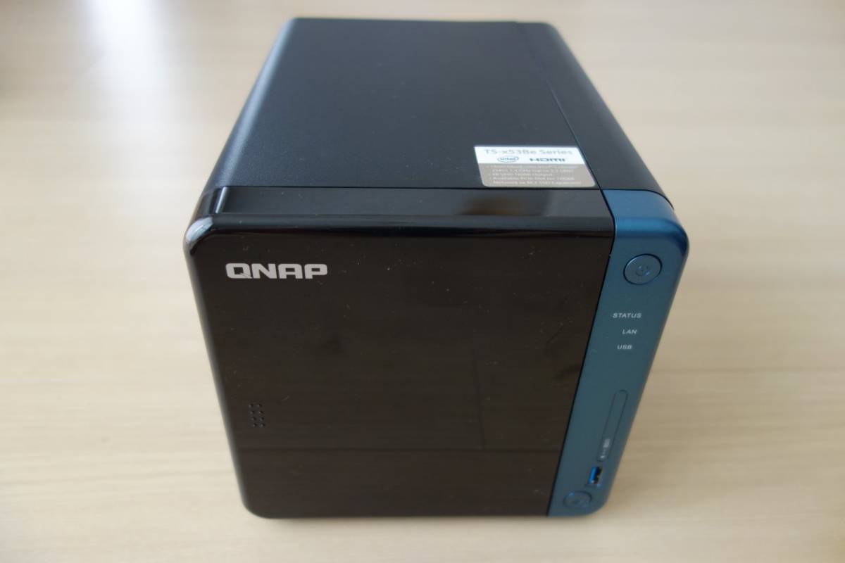 QNAP 4ベイ HDDNAS TS-453Be Celeron J3455 4コア1.5 GHz 16GB ACアダプタ欠品 送料無料_画像1