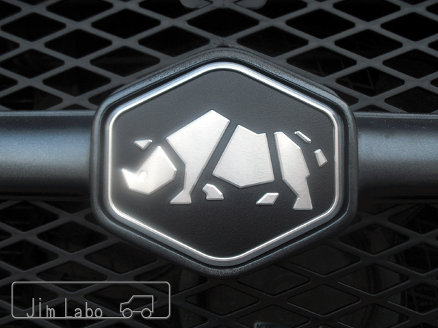 [ rhinoceros ] front emblem aluminium shaving (formation process during milling) Jimny Jimny JA11 exclusive use 