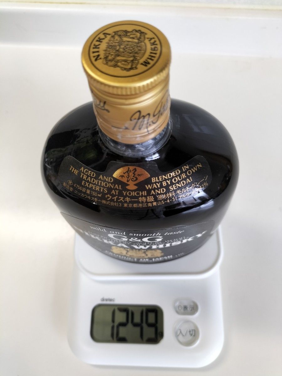 未開栓】 古酒 終売 ニッカ ウヰスキー G&G 黒瓶 金キャップ 未開栓】 古酒 終売 ニッカ ウヰスキー G&G 黒瓶 金キャップ