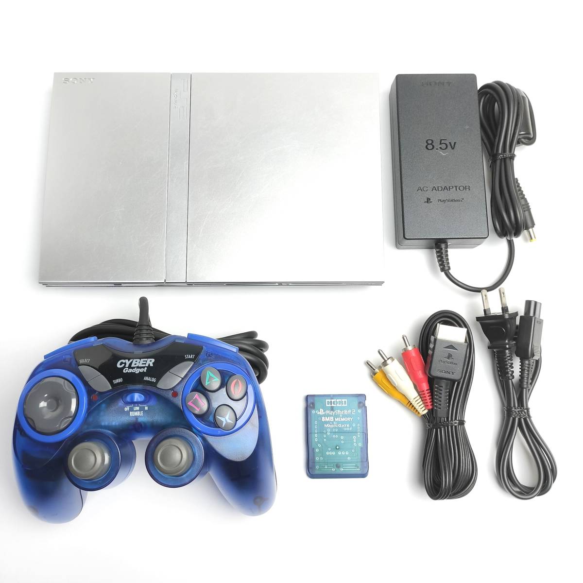 美品 SONY PS2 SCPH-77000 SS サテン シルバー 動作OK-