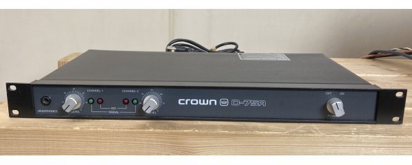 CROWN D75A メインアンプ 最強アンプ_画像1