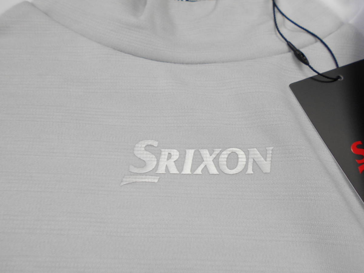  специальная цена осень-зима NEW*3L размер *SRIXON BY Descente *mok шея рубашка с длинным рукавом [ серый ]