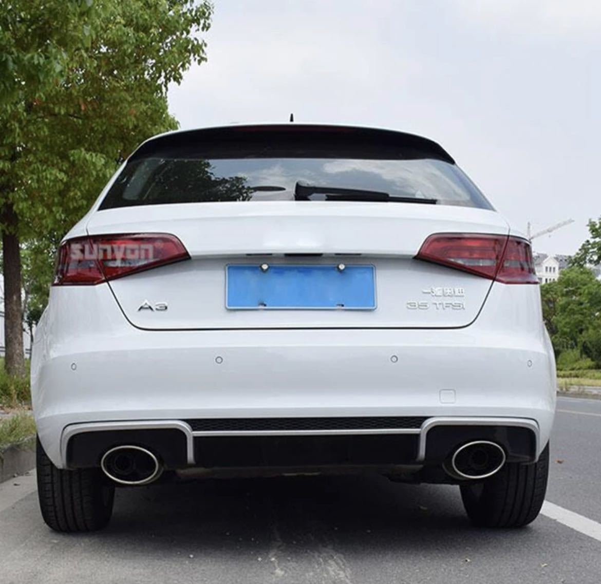  Audi A3 aero sports back hatchback 8V rear difuzar diffuser 2014y- S line S3 etc. 