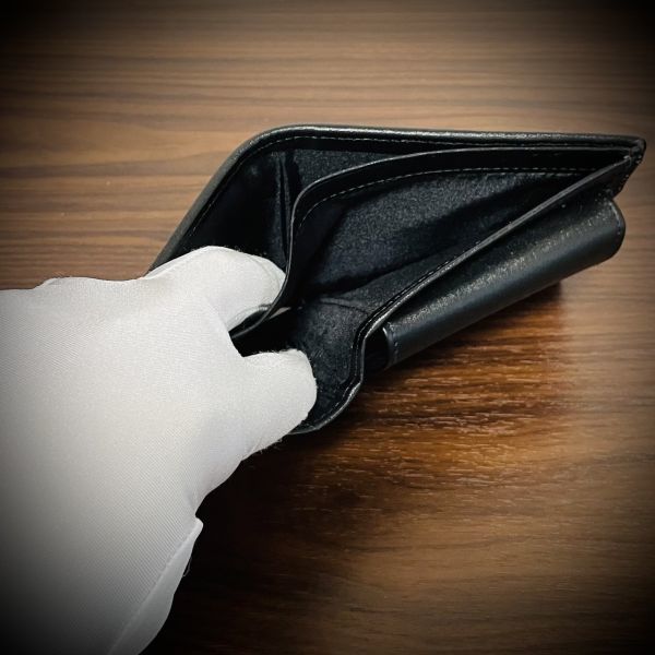 人気ブランド クロコダイル シャイニング メンズ財布 BK001 黒