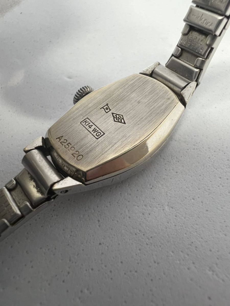 1円スタート RADO ラドー 手巻き レディース腕時計 K14WG 585 1円スタート RADO ラドー 手巻き レディース腕時計 K14WG 585