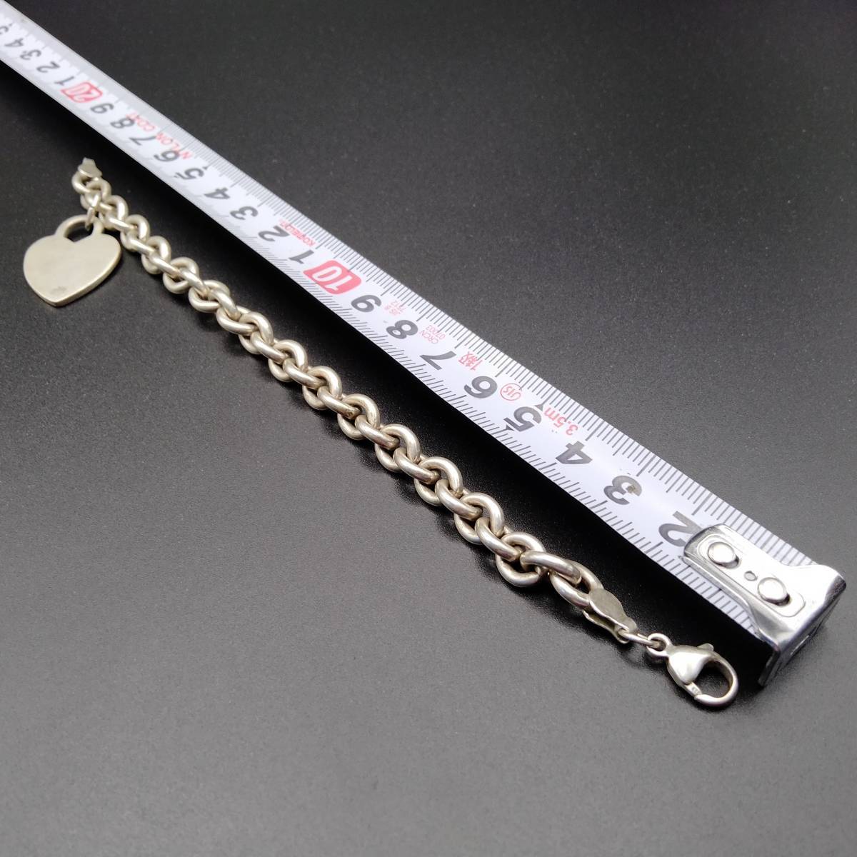 最安 銀細工 29g ブレスレット ビンテージ シルバー 925 リンク あずき