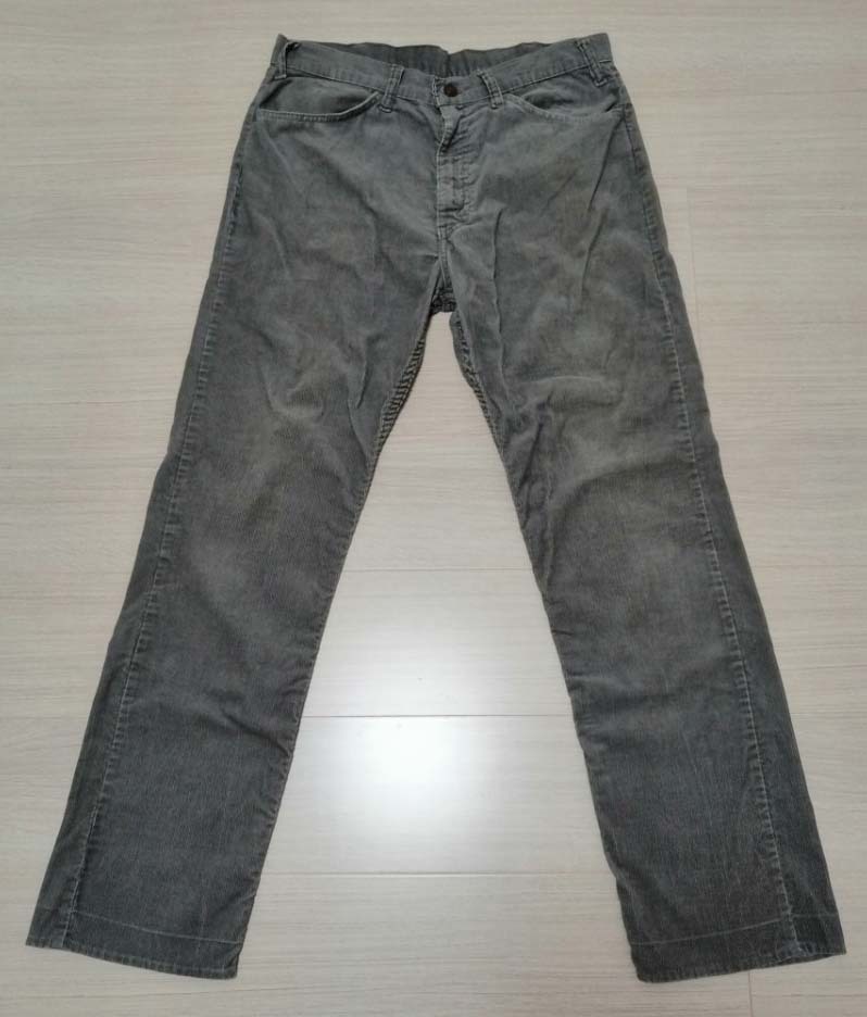 v630/LEVIS519-1555 コーデュロイパンツ グレー ヴィンテージ 70's 美品