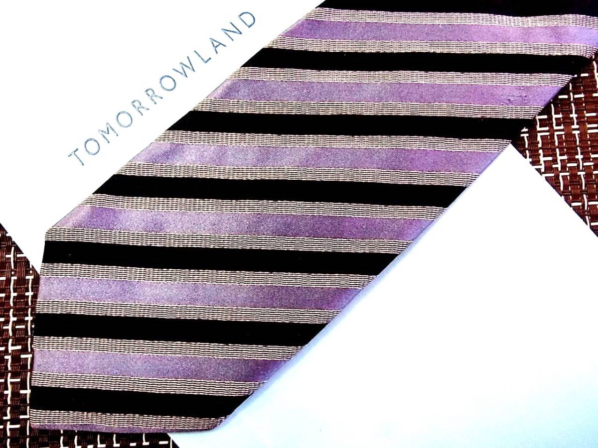 * condition average N*6424# Tomorrowland × stereo fanobiji[ stripe ] necktie 